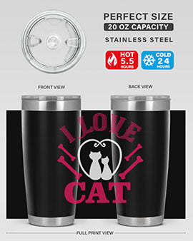 i love cat Style 56#- cat- Tumbler