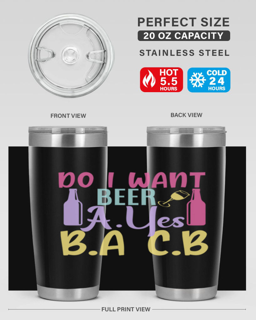 i want beer ayes ba cb 142#- beer- Tumbler