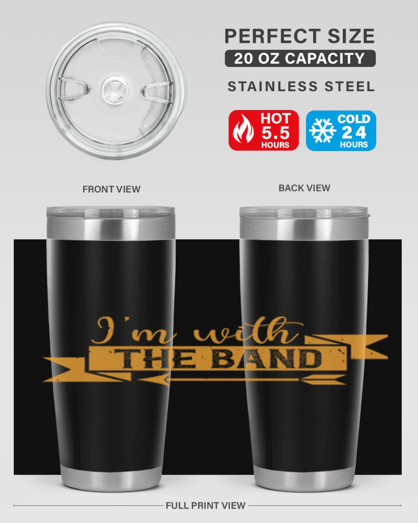 i’m with the band 58#- mardi gras- Tumbler