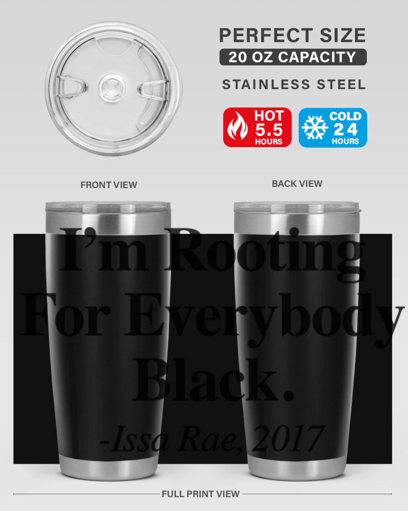 im  rooting for everybody black  109#- black words phrases- Cotton Tank