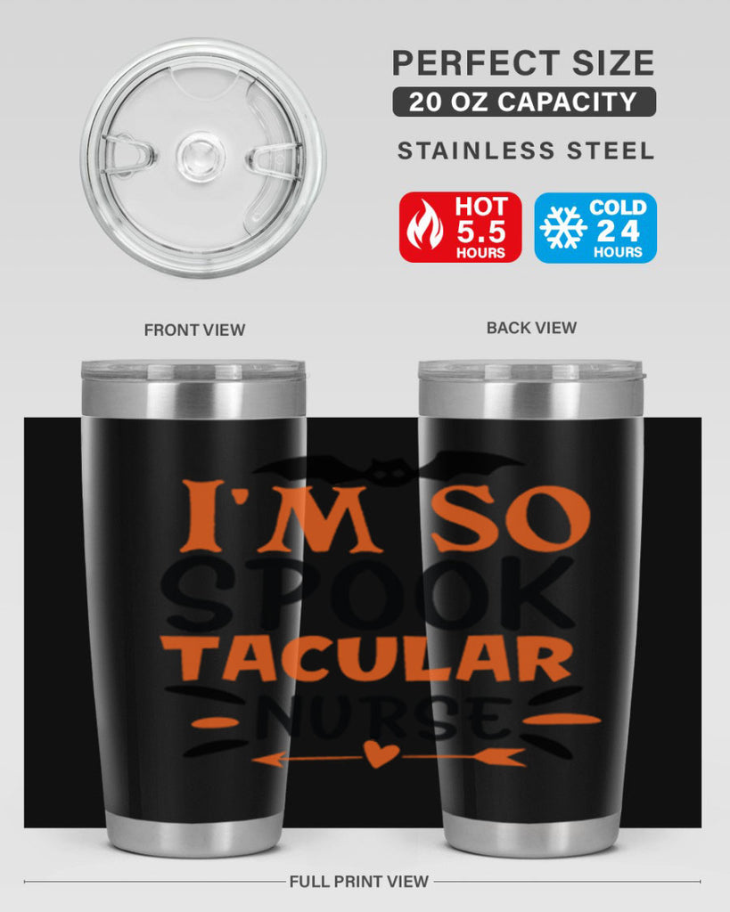 im so spooktacular nurse 111#- halloween- Tumbler