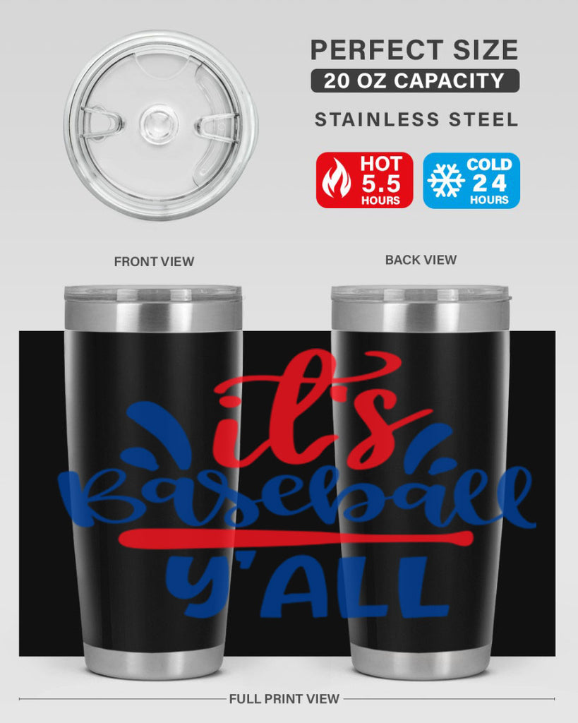 its baseball yall 2068#- baseball- Tumbler