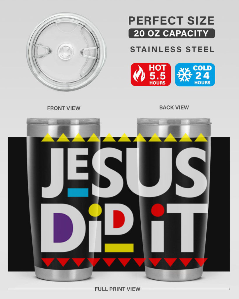 jesus did it martin 103#- black words phrases- Cotton Tank