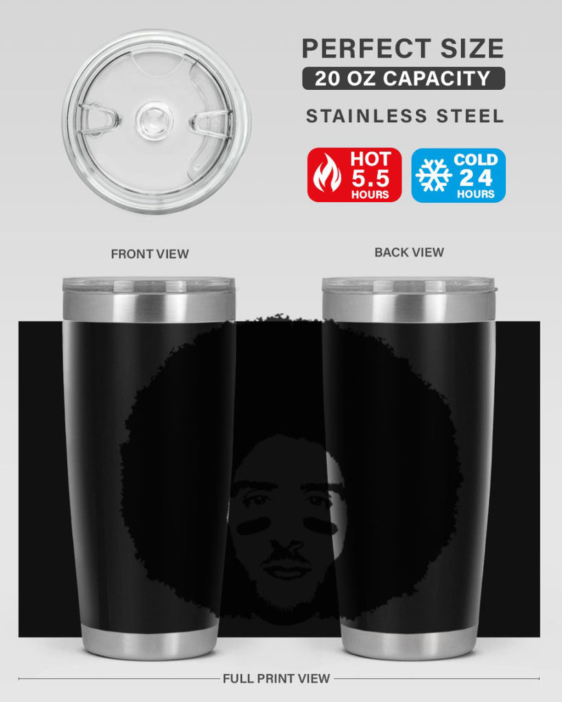 kaepernick 23#- black men - boys- tumbler