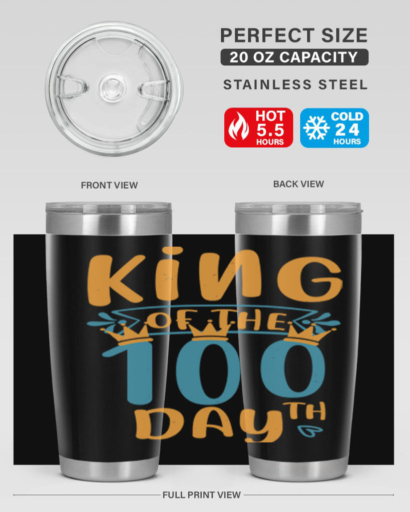 king of the th day 3#- 100 days of school- Tumbler