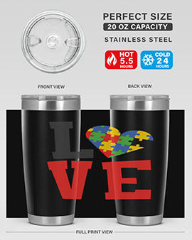 love Style 29#- autism- Tumbler