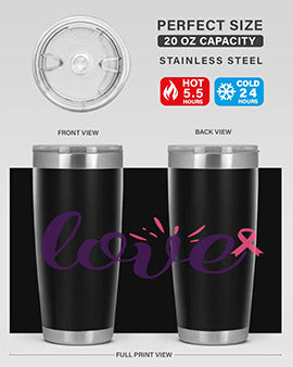 love Style 7#- breast cancer- Tumbler