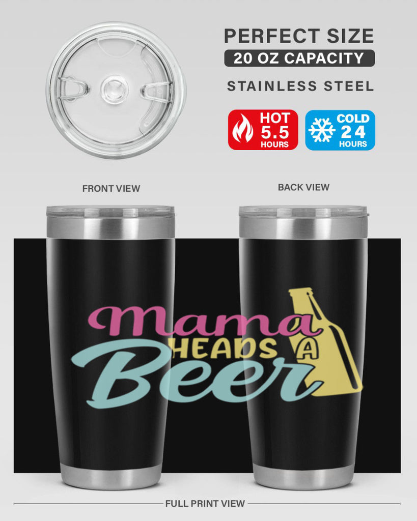 mama heads a beer 124#- beer- Tumbler