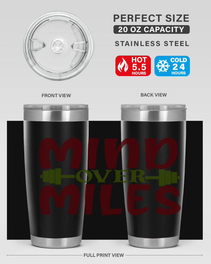 mind over miles 29#- gym- Tumbler