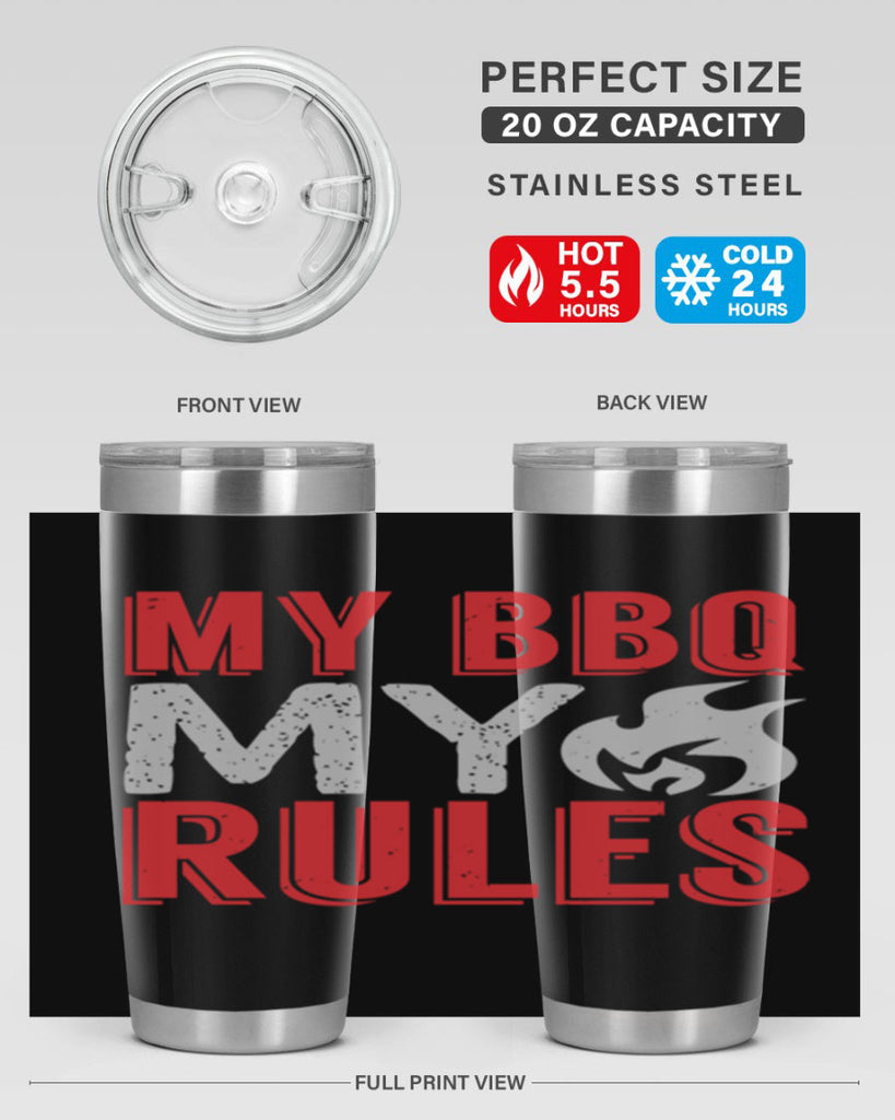 my bbq my rule 22#- bbq- Tumbler