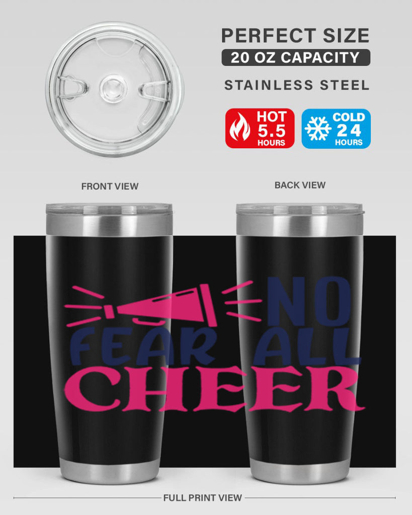 no fear all cheer 1739#- cheer- Tumbler