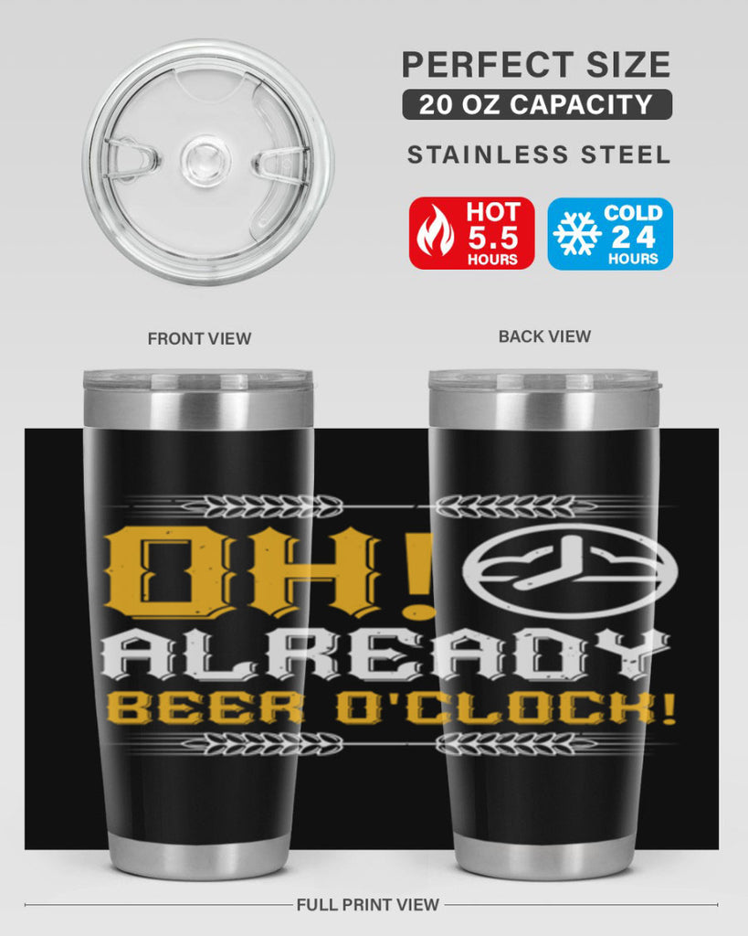 oh already beer oclock 54#- beer- Tumbler