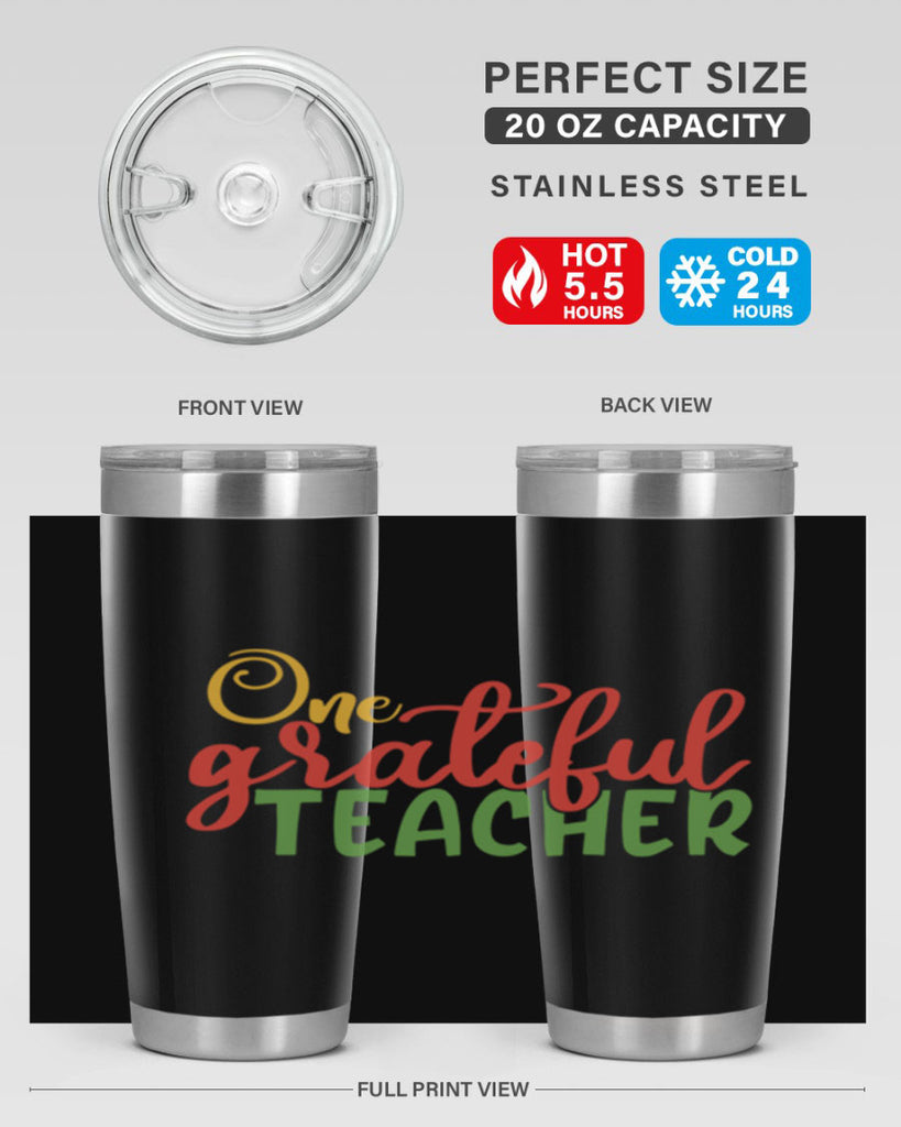 one grateful teacher Style 168#- teacher- tumbler