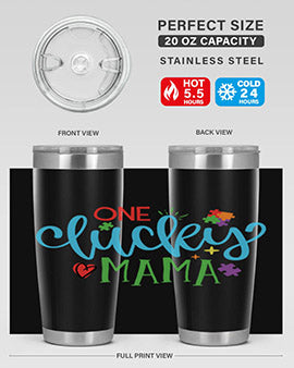 one lucky mama Style 33#- autism- Tumbler