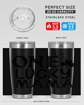 one lucky mama Style 34#- autism- Tumbler