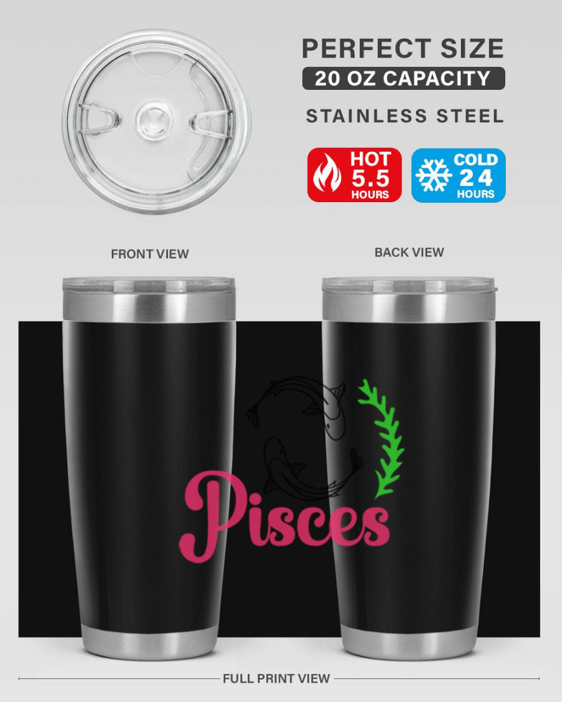 pisces 372#- zodiac- Tumbler