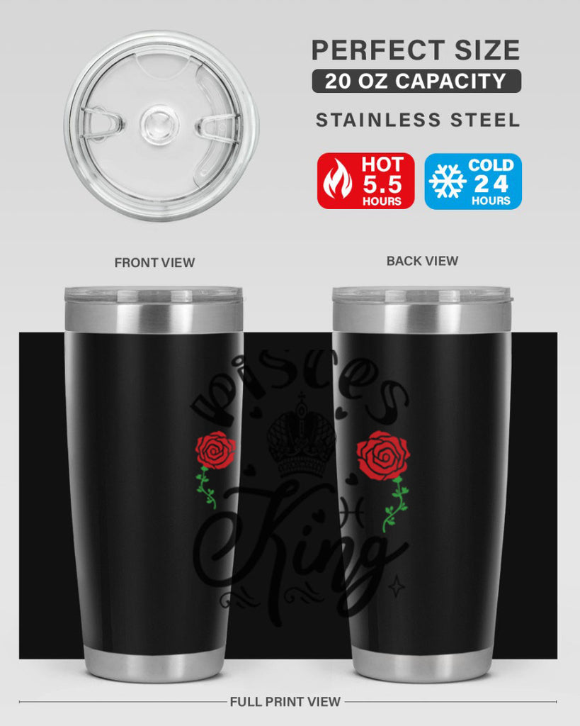 pisces king 375#- zodiac- Tumbler