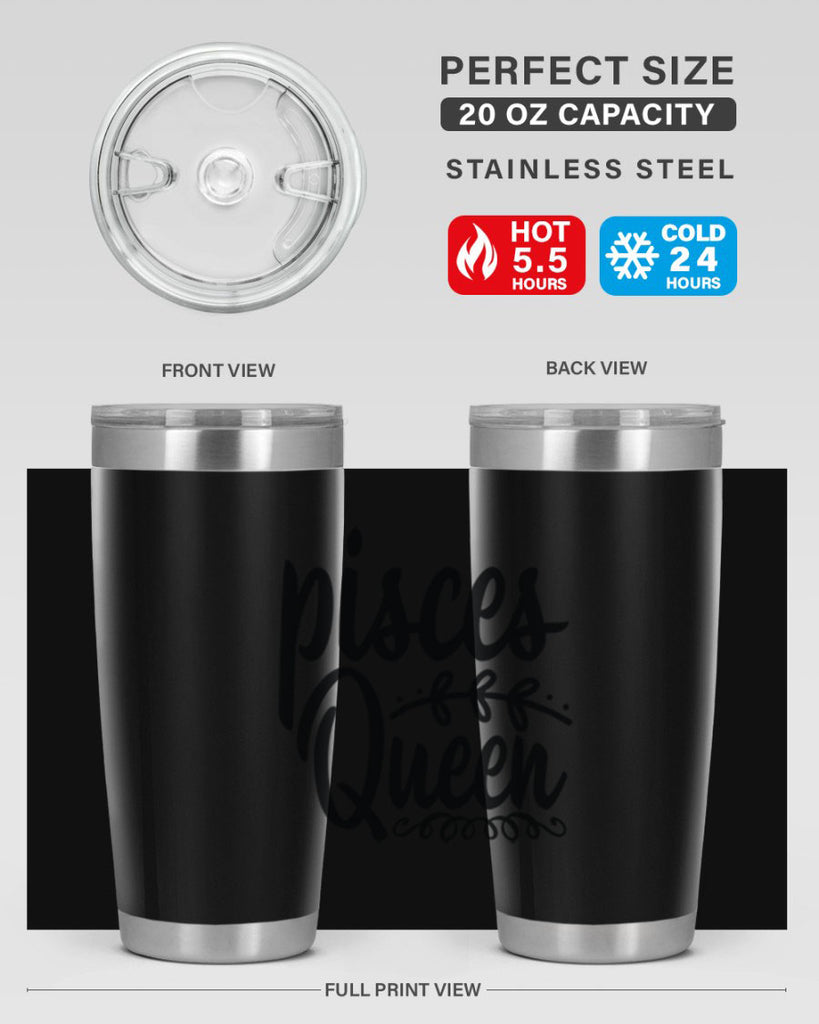 pisces queen 378#- zodiac- Tumbler