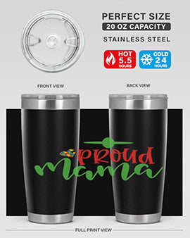 proud mama Style 38#- autism- Tumbler