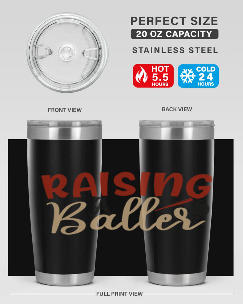 raising a baller 2278#- softball- Tumbler
