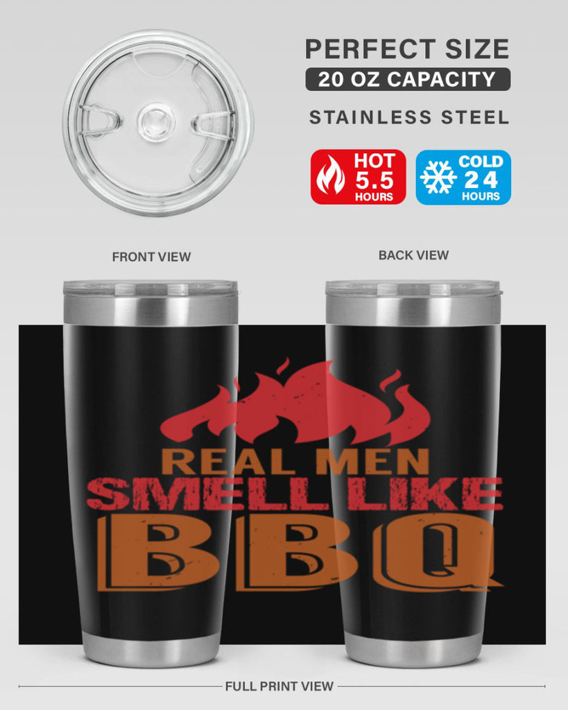 real men smell like bbq 16#- bbq- Tumbler