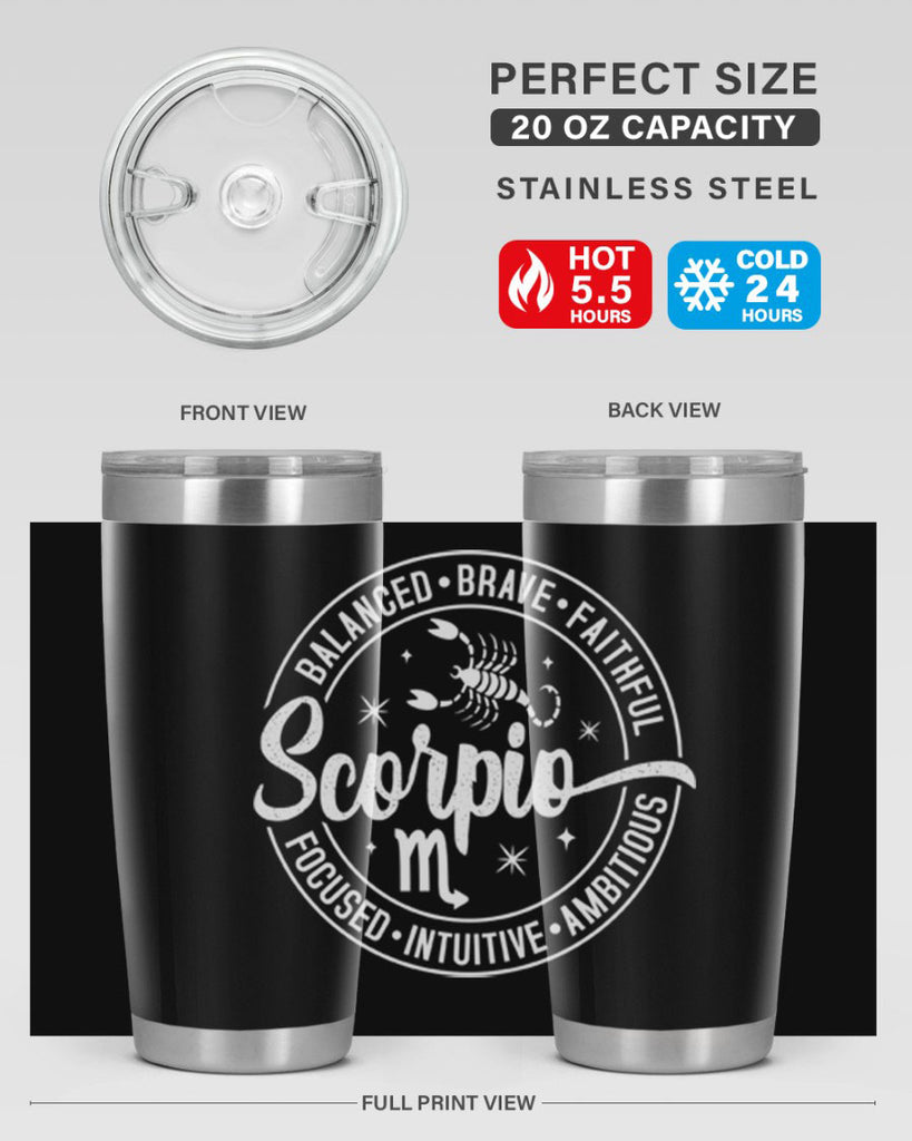 scorpio 439#- zodiac- Tumbler