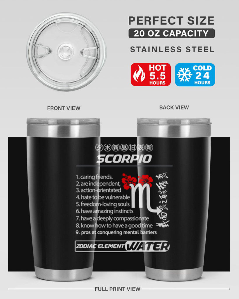 scorpio 456#- zodiac- Tumbler