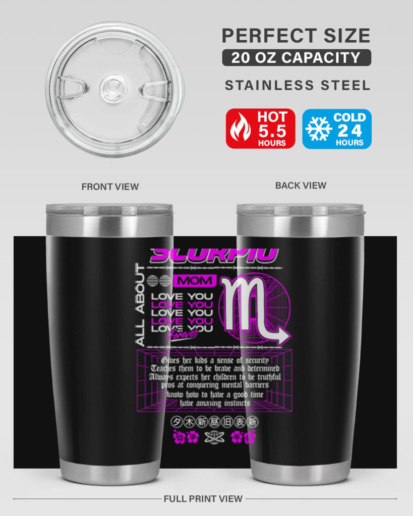 scorpio 457#- zodiac- Tumbler