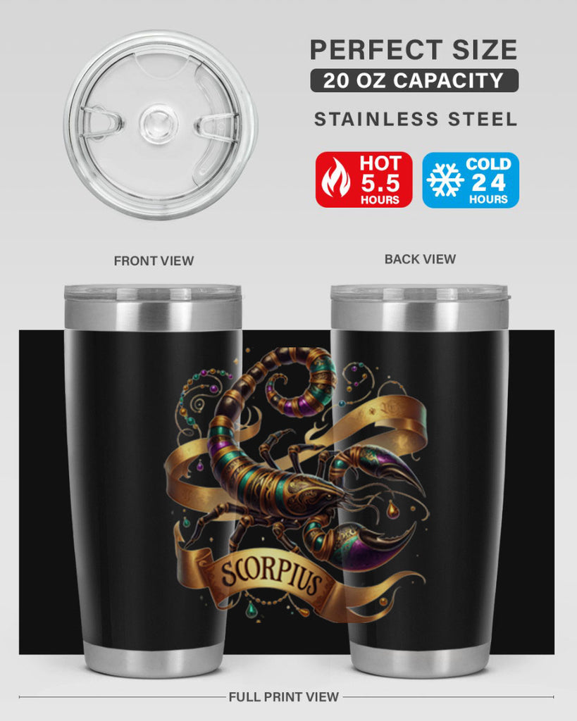 scorpio 459#- zodiac- Tumbler