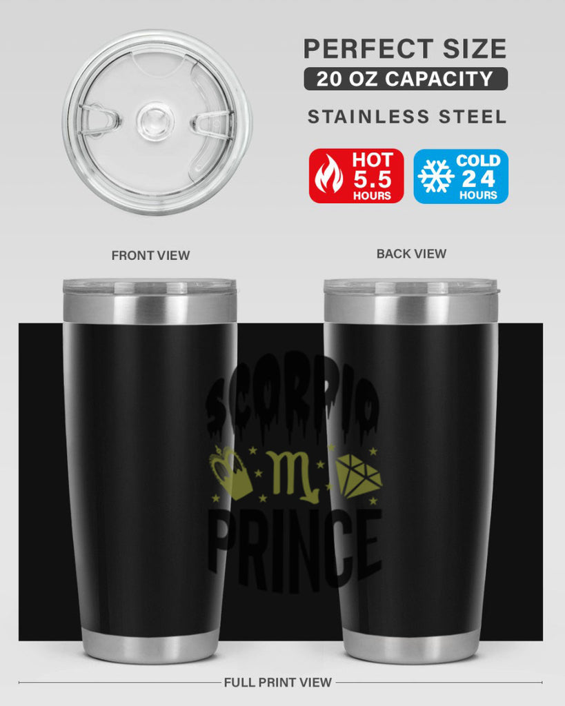 scorpio prince 445#- zodiac- Tumbler