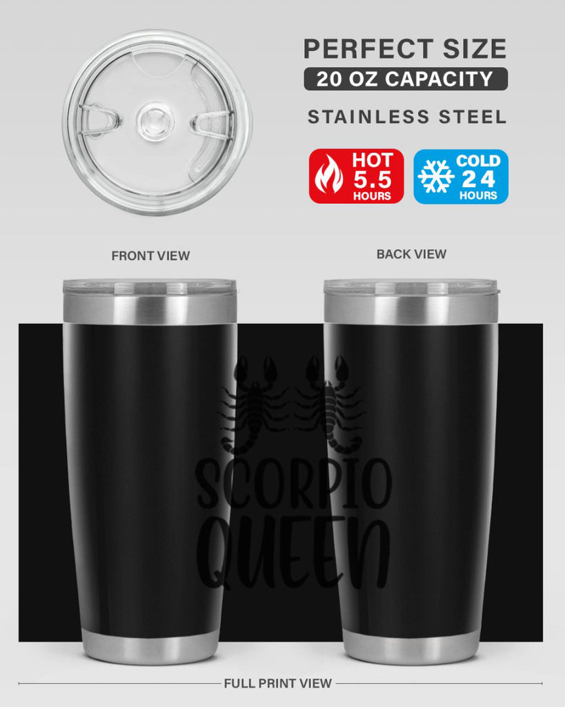 scorpio queen 446#- zodiac- Tumbler