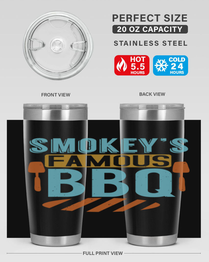 smokeys famous bbq 11#- bbq- Tumbler