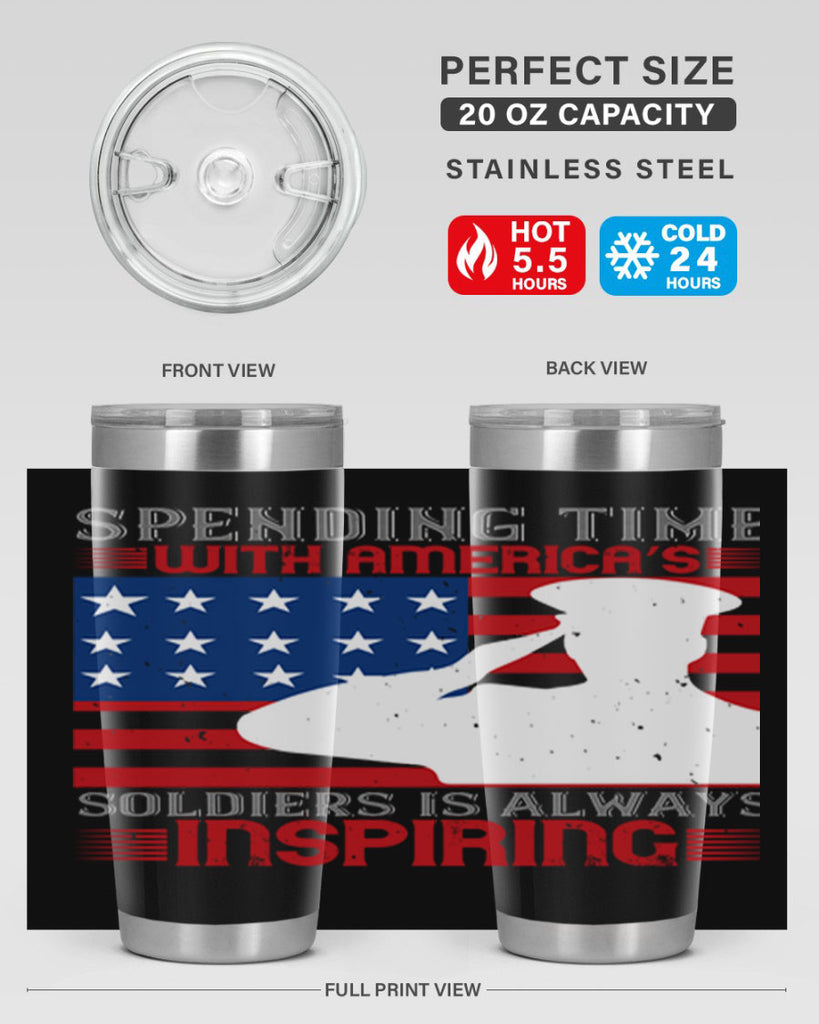 spending time with americas 90#- Veterns Day- Tumbler