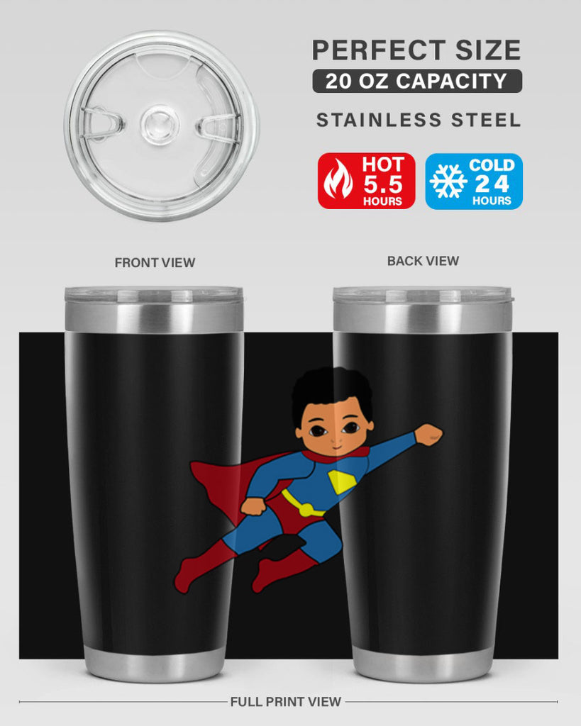super kid 15#- black men - boys- tumbler