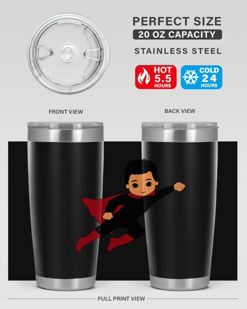 super kid 9#- black men - boys- tumbler
