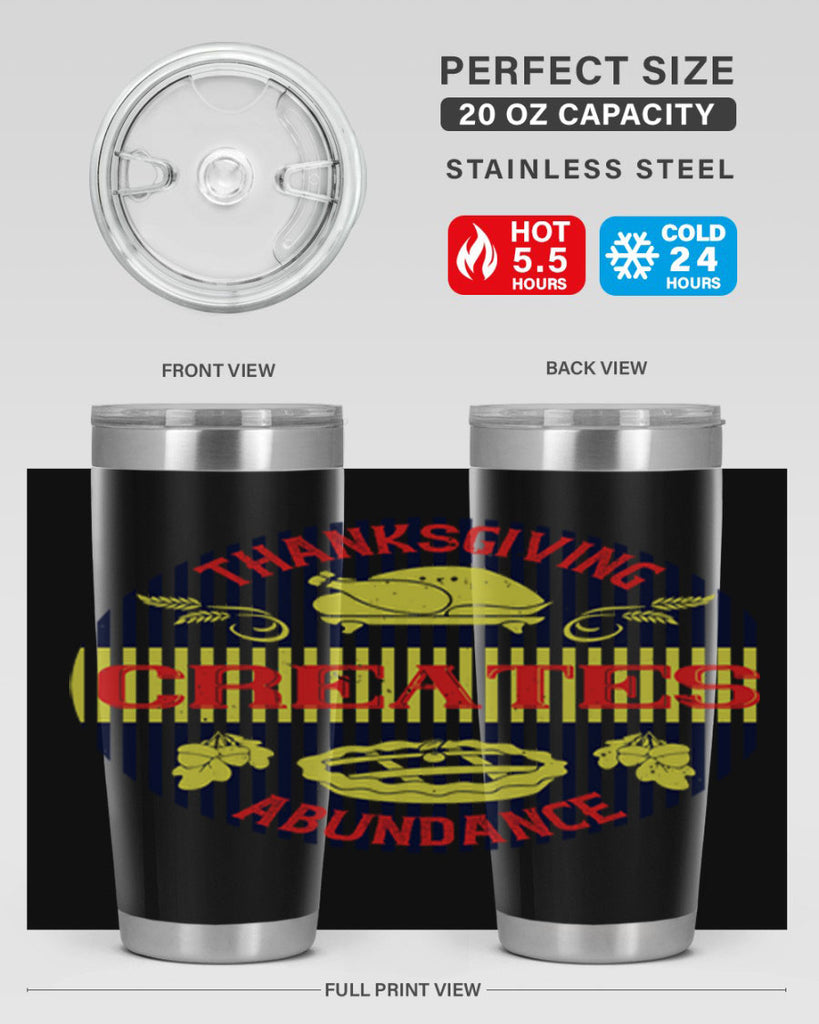 thanksgiving creates abundance 14#- thanksgiving- Tumbler