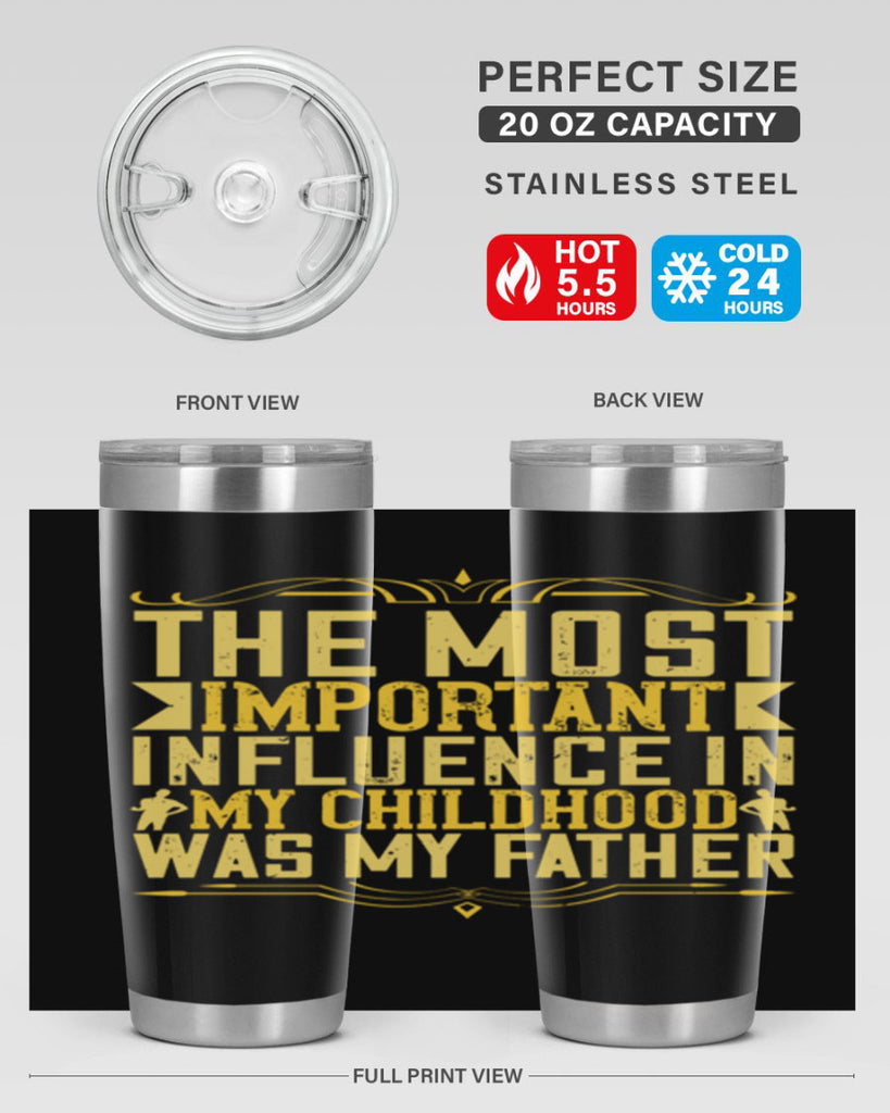 the most important influence in my childhood was my father 16#- Parents Day- Tumbler
