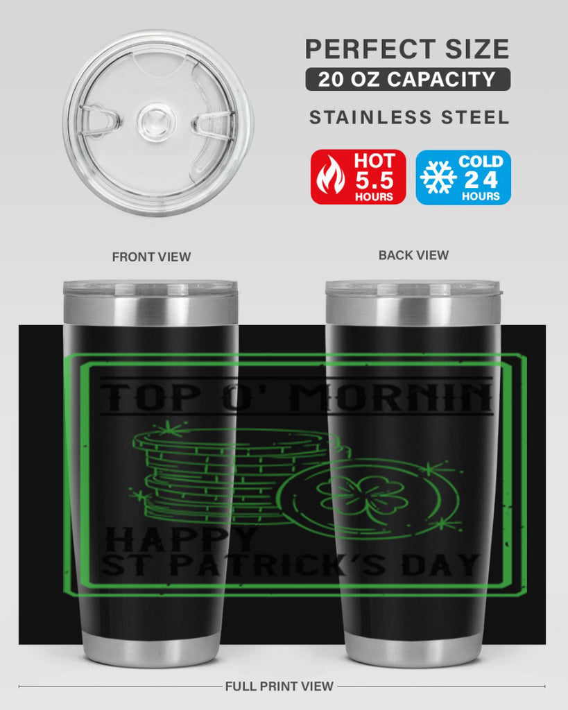 top o mornin happy st patrick’s day Style 8#- St Patricks Day- Tumbler