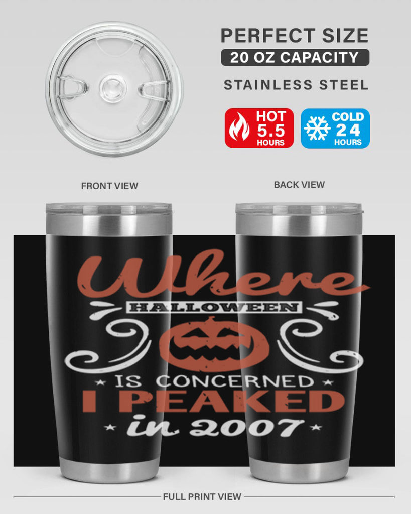 where halloween is 122#- halloween- Tumbler
