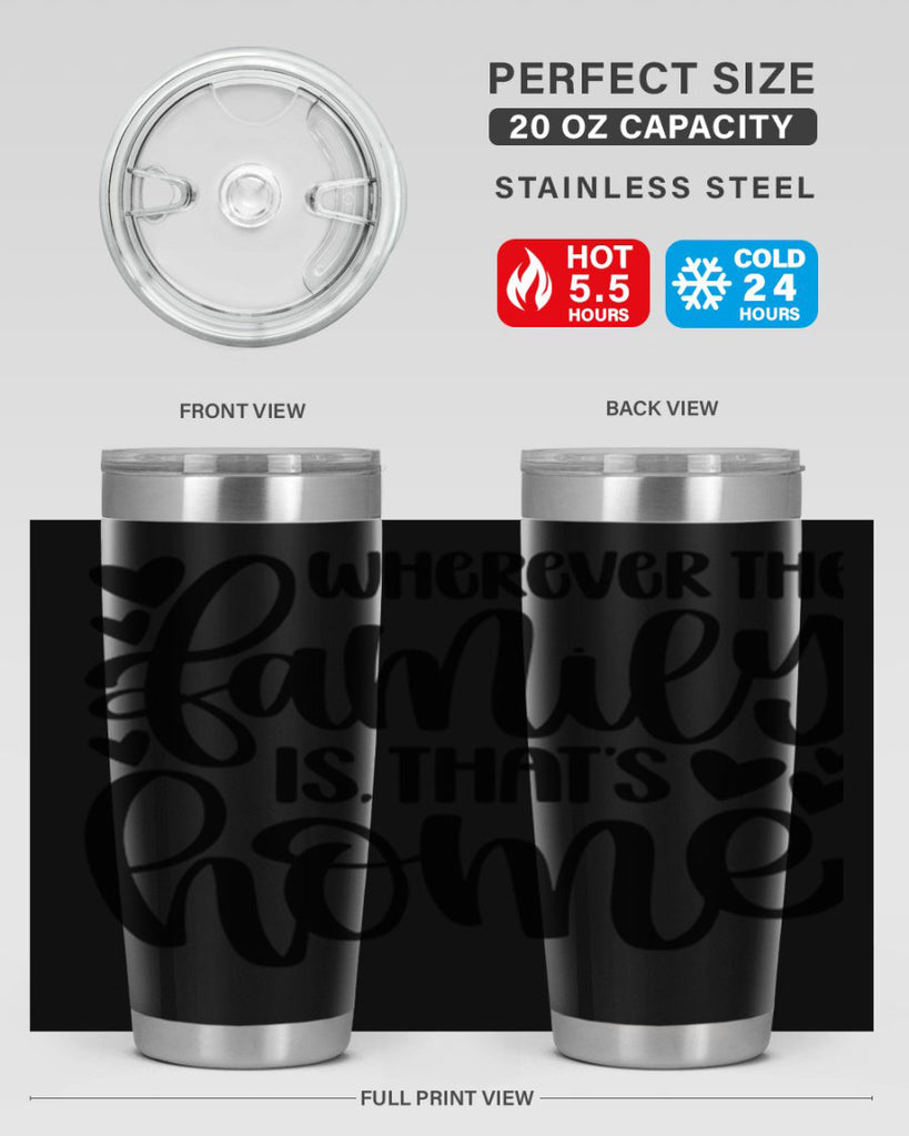 wherever the family is thats home 1#- home- Tumbler