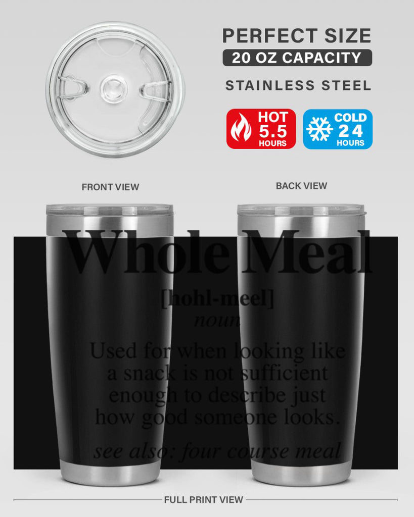 whole meal 10#- black words phrases- Cotton Tank