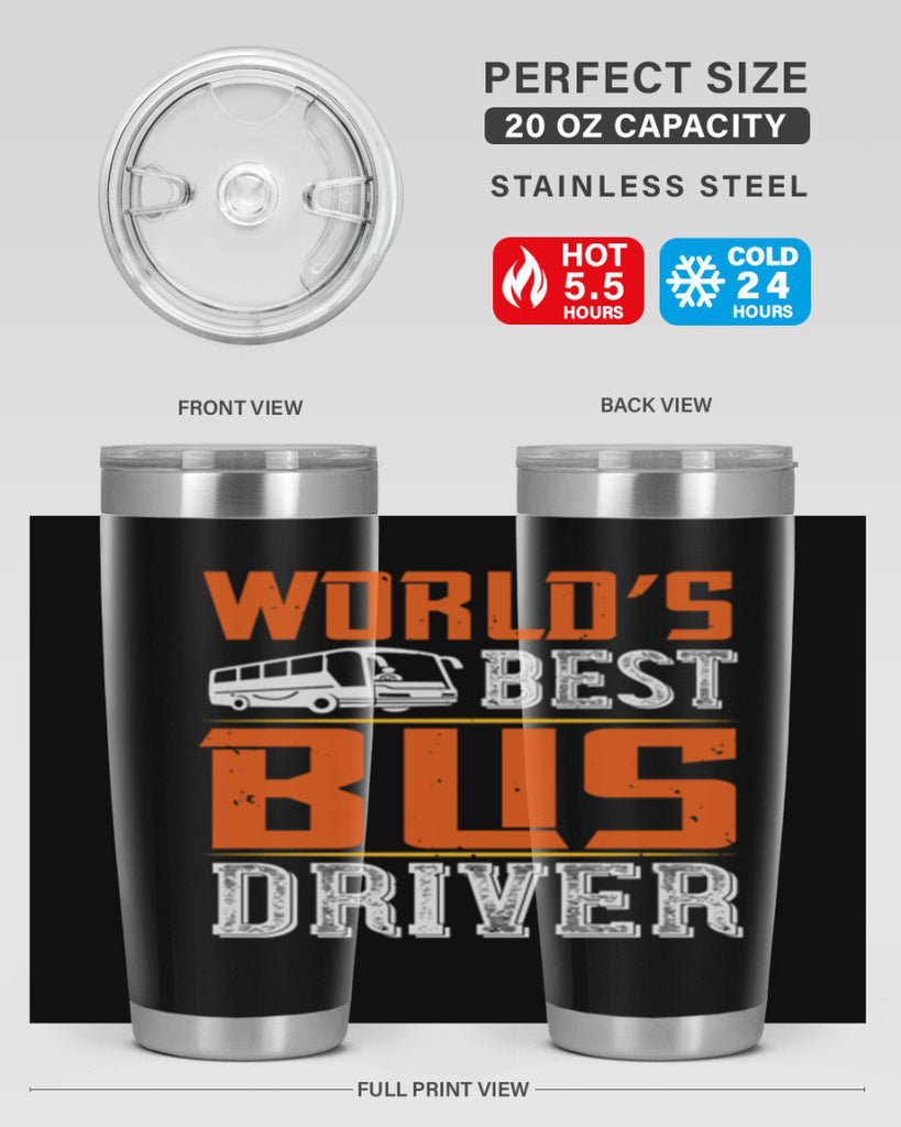 world’s best bus driver Style 4#- bus driver- tumbler
