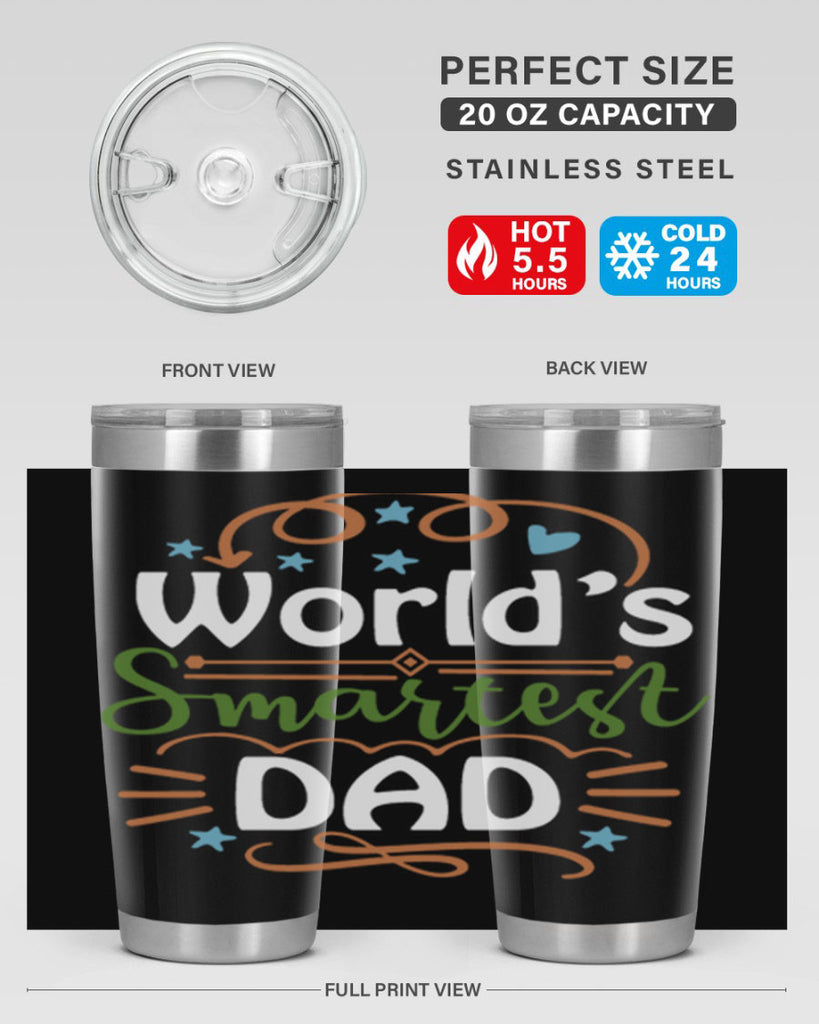 world’s smartest dad 2#- fathers day- Tumbler