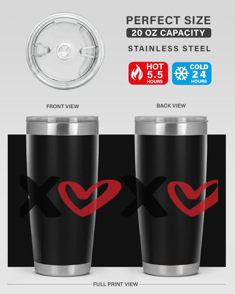 xoxo 12#- valentines day- Tumbler