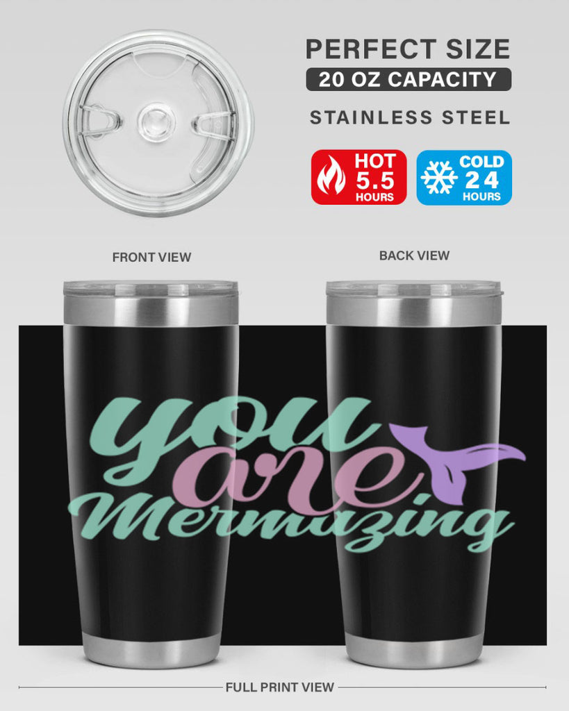 you are mermazing 9#- mermaid- Tumbler