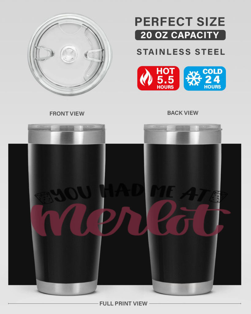 you had me at merlot 14#- wine- Tumbler