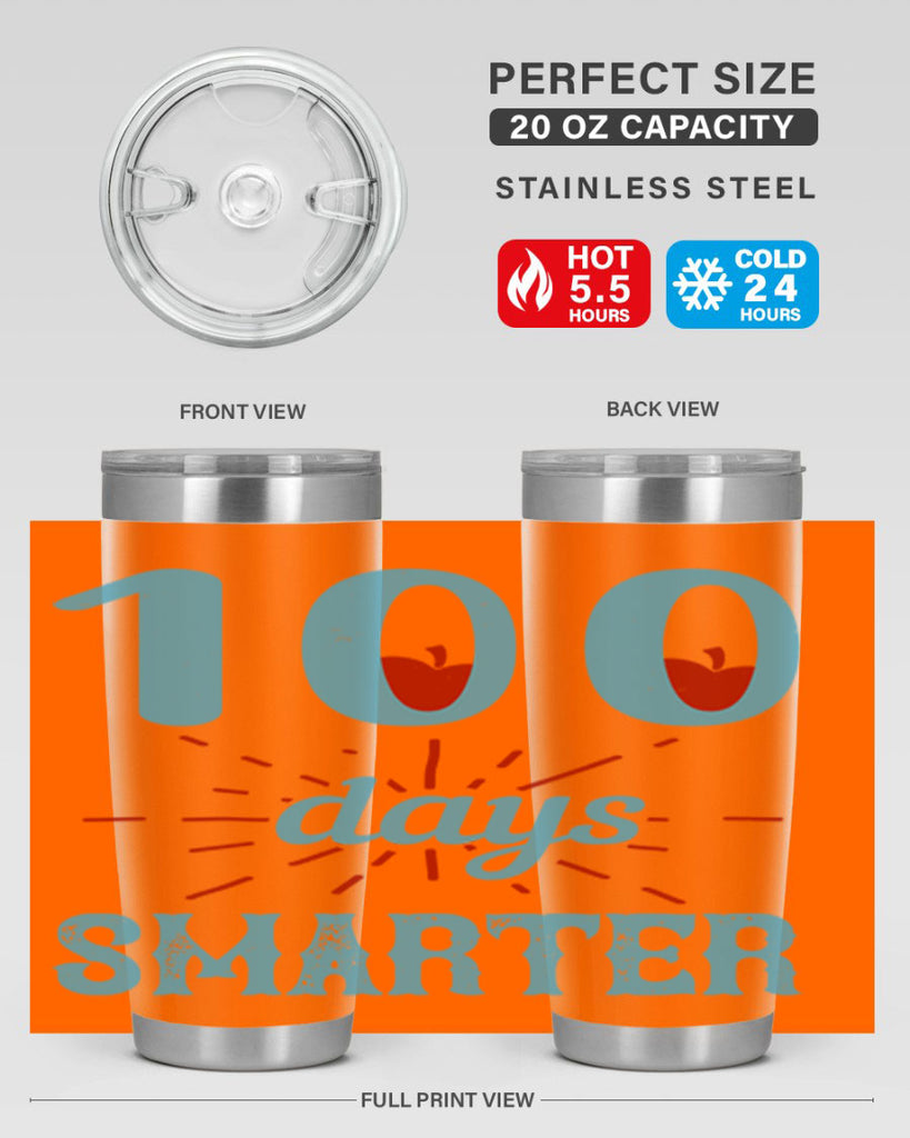 7 days smarter 47#- 100 days of school- Tumbler