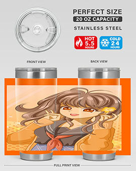 A beautiful and happy girl back to school 90#- anime- Tumbler