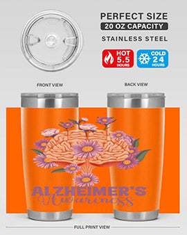 AlzheimerS Awareness Brain 12#- alzheimers- Tumbler