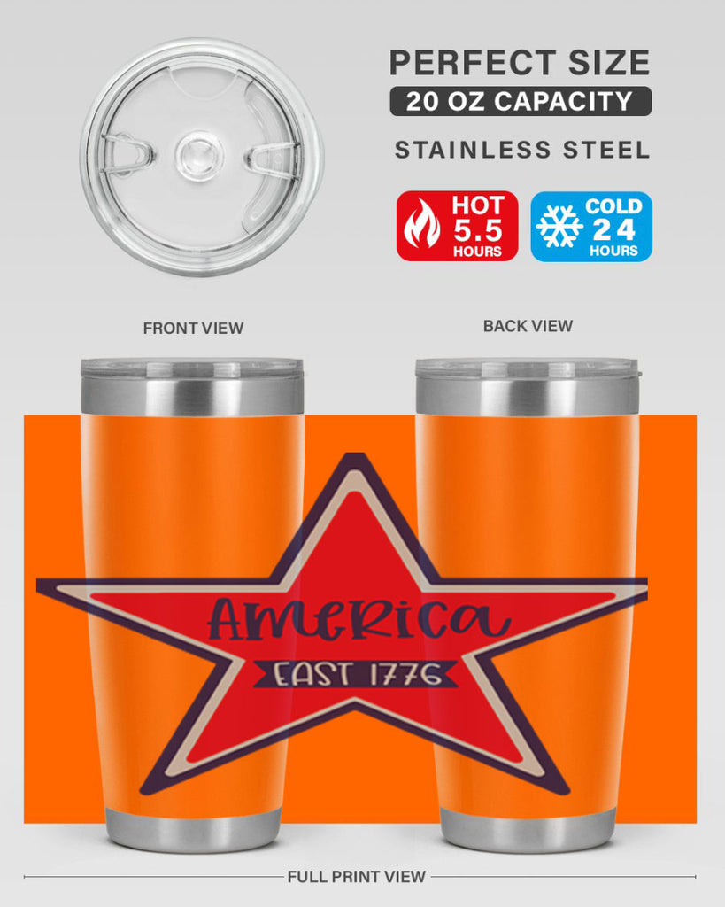 America East Style 144#- Fourt Of July- Tumbler